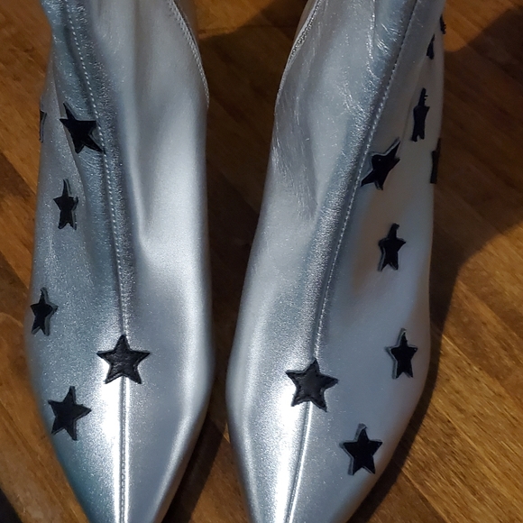 Raye silver black stars boots size 9 - Picture 7 of 7